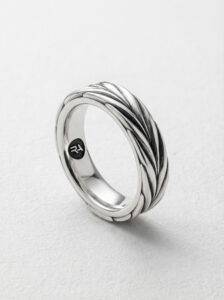 Alianza espiga plata 925 para hombre Roberto Axpe