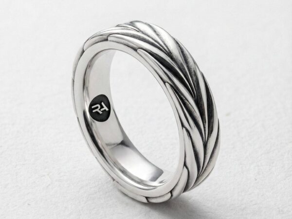 Alianza espiga plata 925 para hombre Roberto Axpe