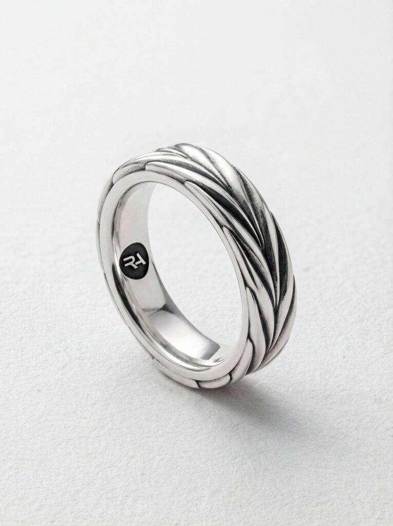 Alianza espiga plata 925 para hombre Roberto Axpe