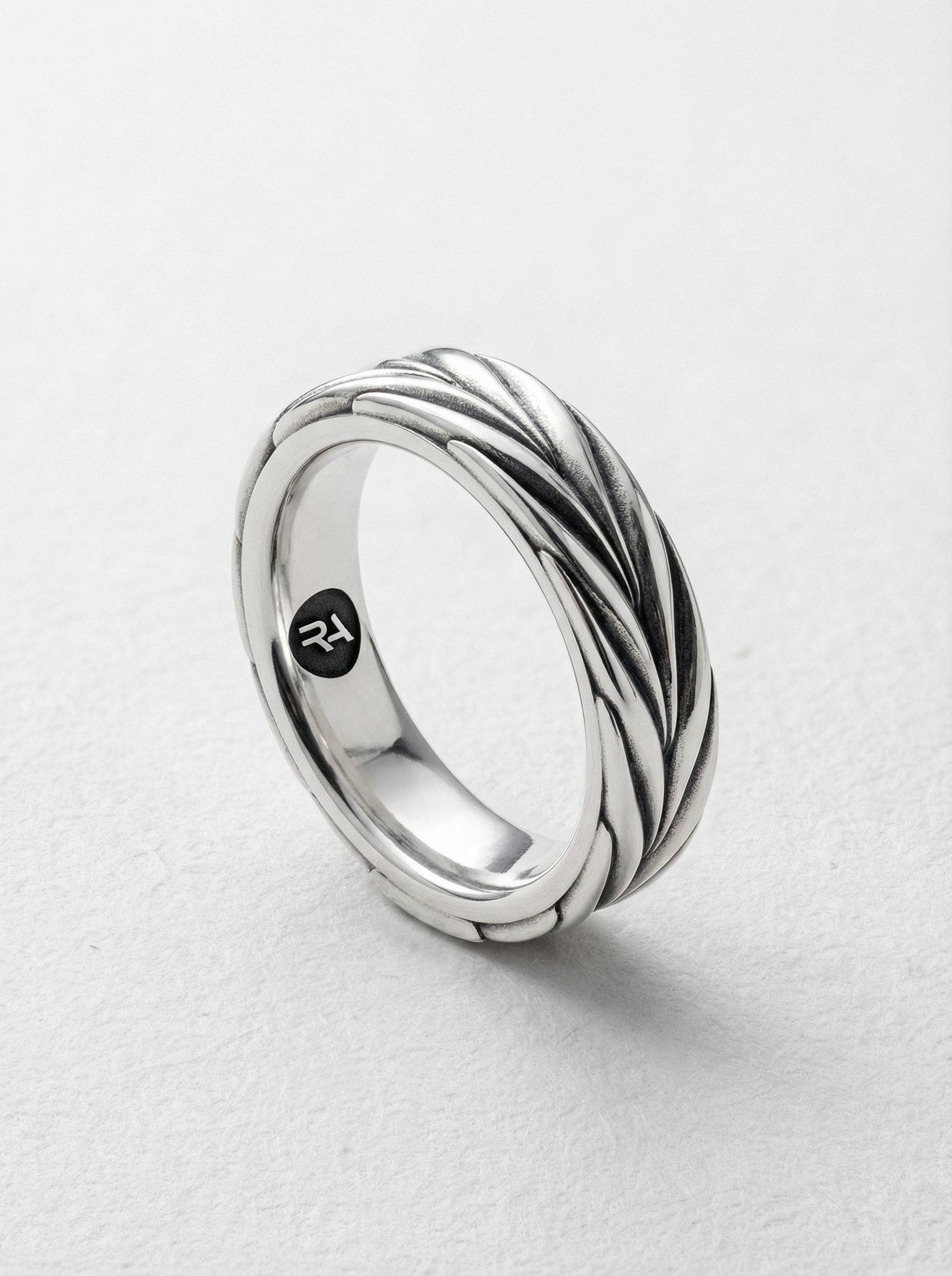 Alianza espiga plata 925 para hombre Roberto Axpe