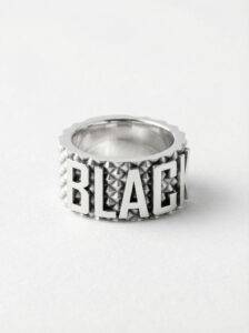 Anillo black plata 925 para hombre Roberto Axpe