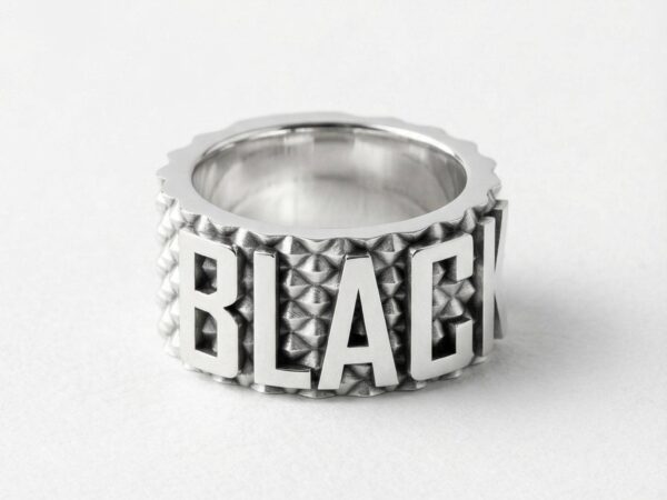 Anillo black plata 925 para hombre Roberto Axpe