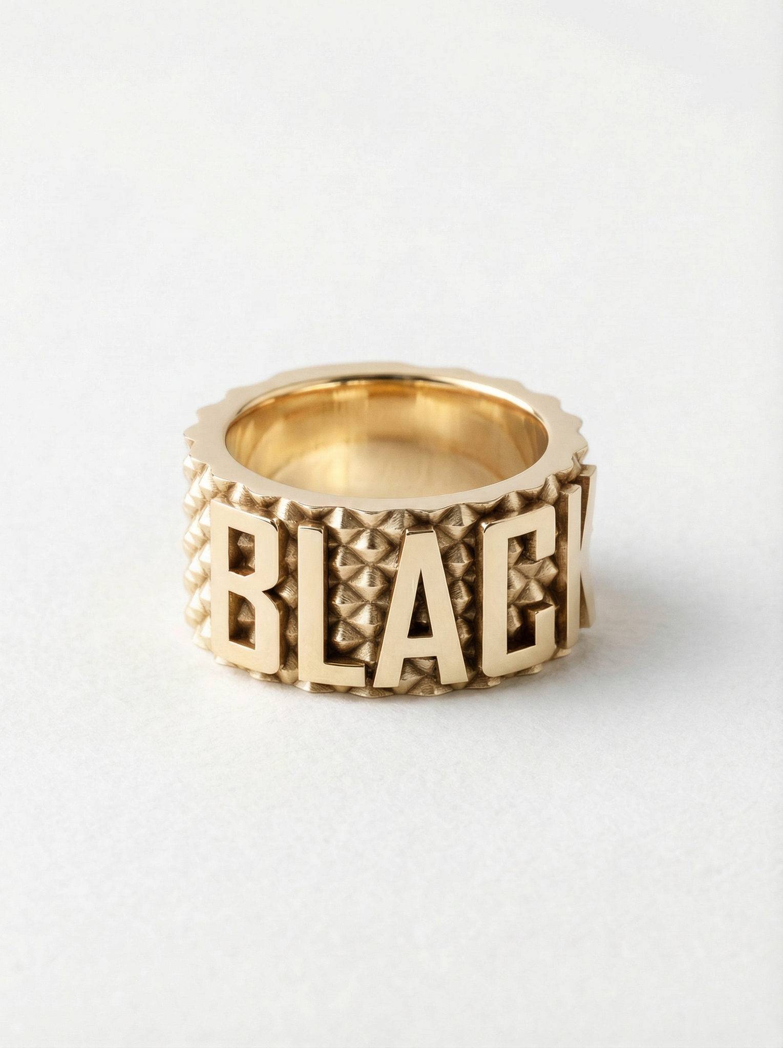 Anillo black plata chapada oro para hombre Roberto Axpe