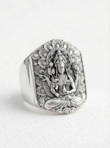 Anillo buda de plata 925 para hombre Roberto Axpe