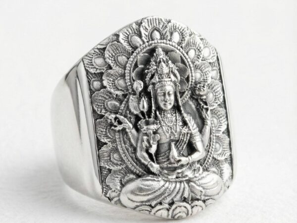 Anillo buda de plata 925 para hombre Roberto Axpe