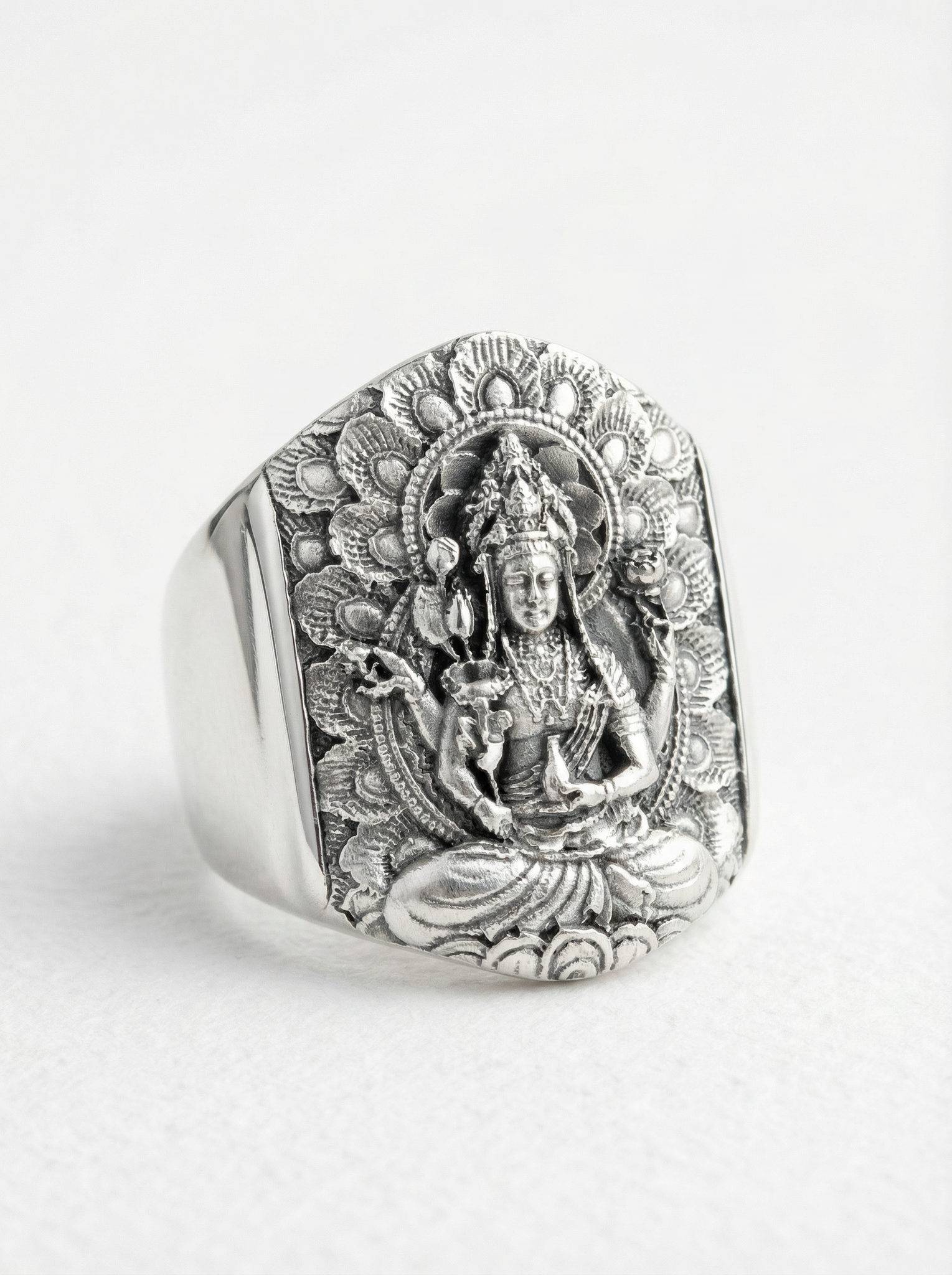 Anillo buda de plata 925 para hombre Roberto Axpe