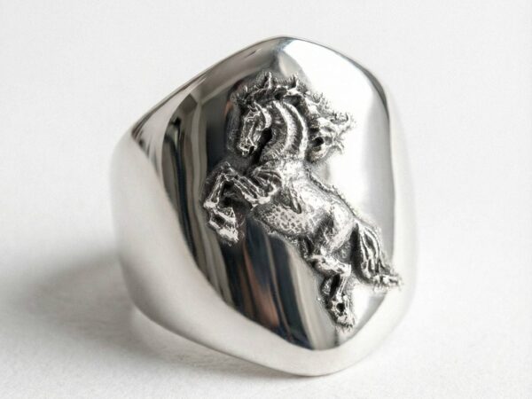 Anillo caballo salvaje de plata 925 para hombre Roberto Axpe