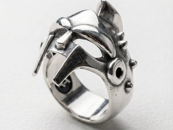 Anillo casco gladiator plata 925 para hombre Roberto Axpe