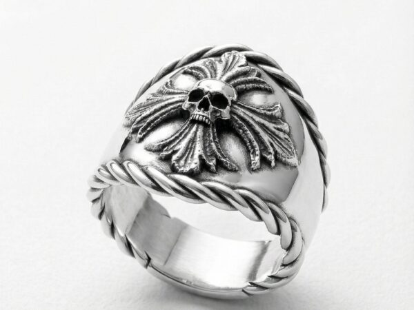 Anillo cruz pirata plata 925 para hombre Roberto Axpe