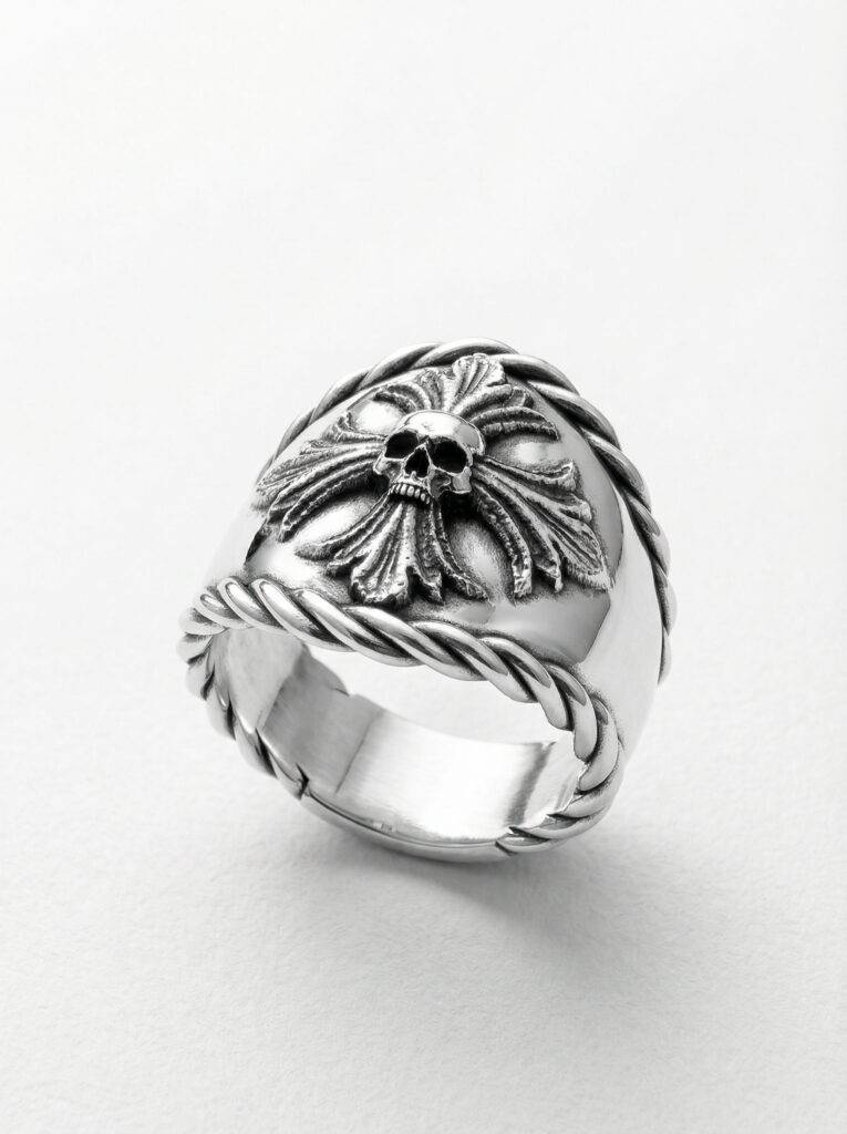Anillo cruz pirata plata 925 para hombre Roberto Axpe
