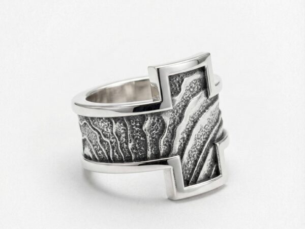 Anillo cruz de plata 925 para hombre Roberto Axpe