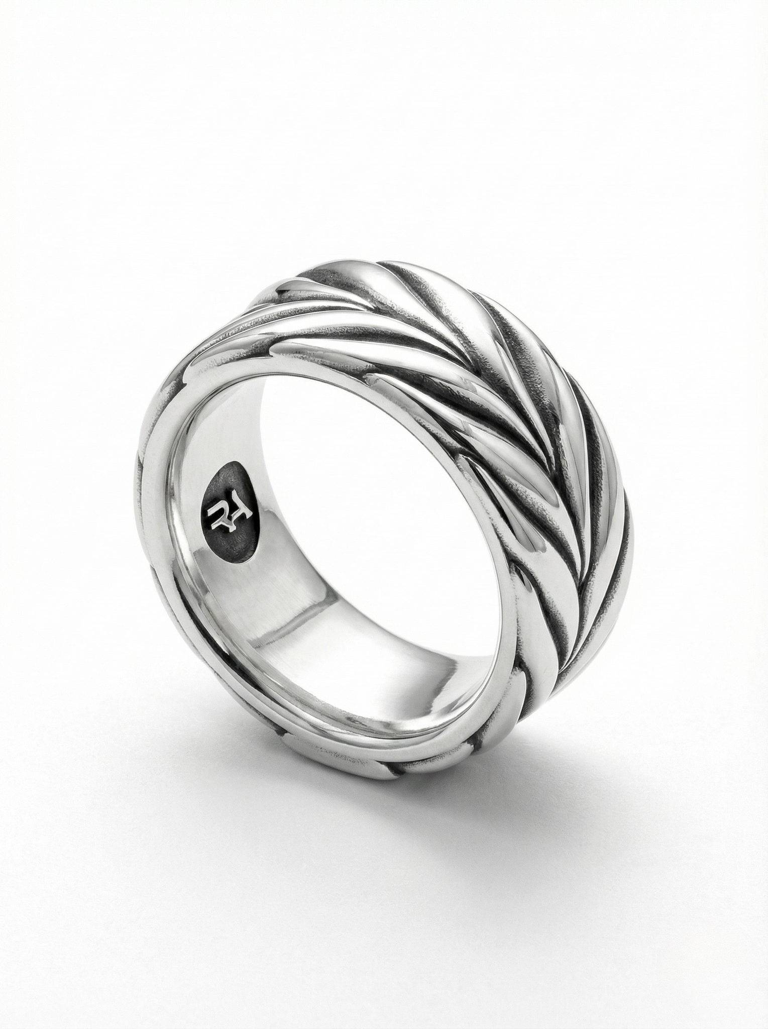 Anillo espiga de plata 925 para hombre Roberto Axpe