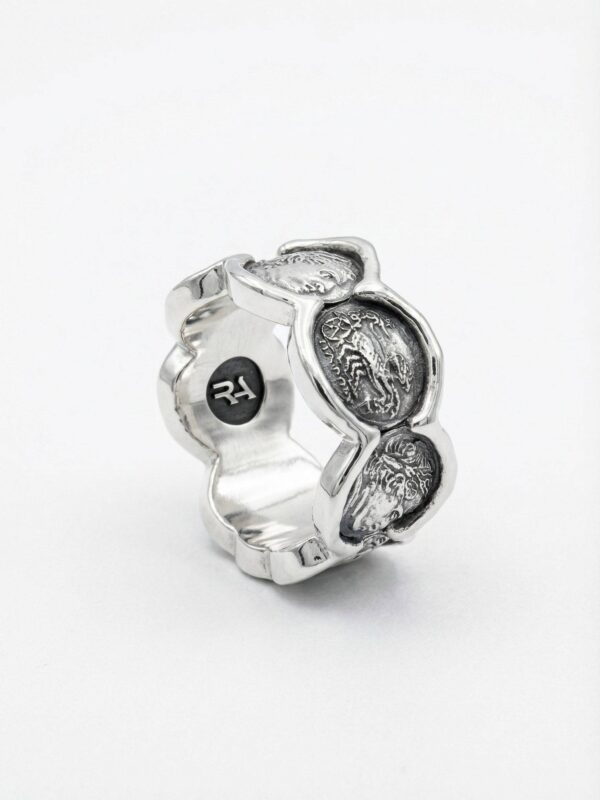Anillo inspiracion monedas romanas plata 925 para hombre Roberto Axpe