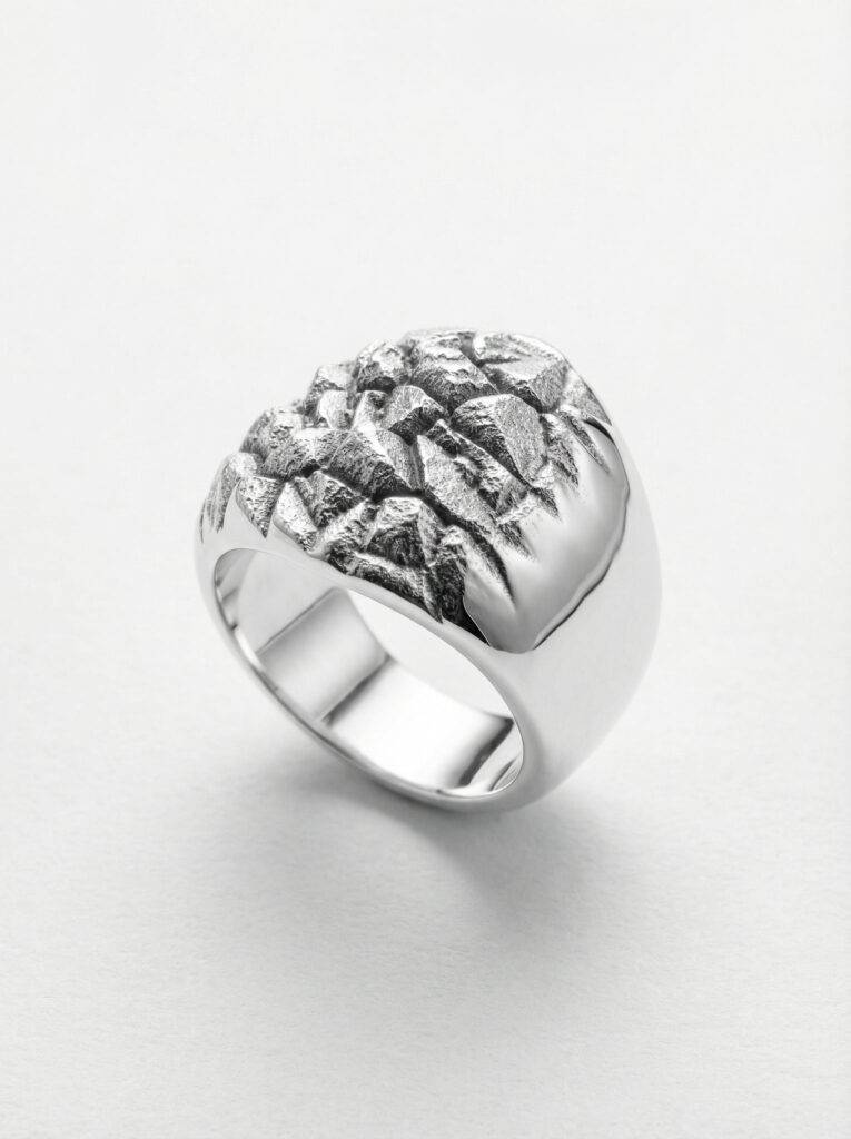 Anillo roca de plata 925 para hombre Roberto Axpe