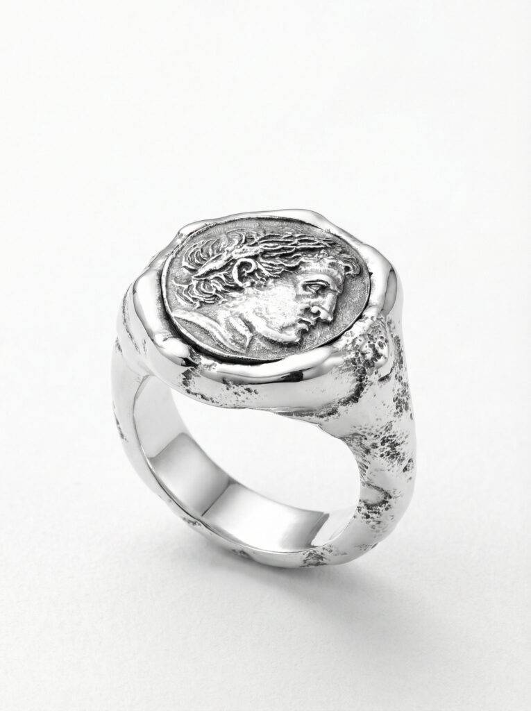 Sello inspiracion romana plata 925 para hombre Roberto Axpe