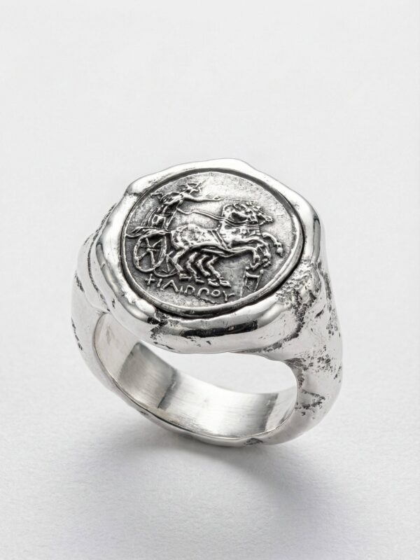 Sello inspiracion romana plata 925 para hombre Roberto Axpe