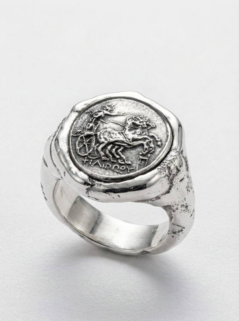 Sello inspiracion romana plata 925 para hombre Roberto Axpe