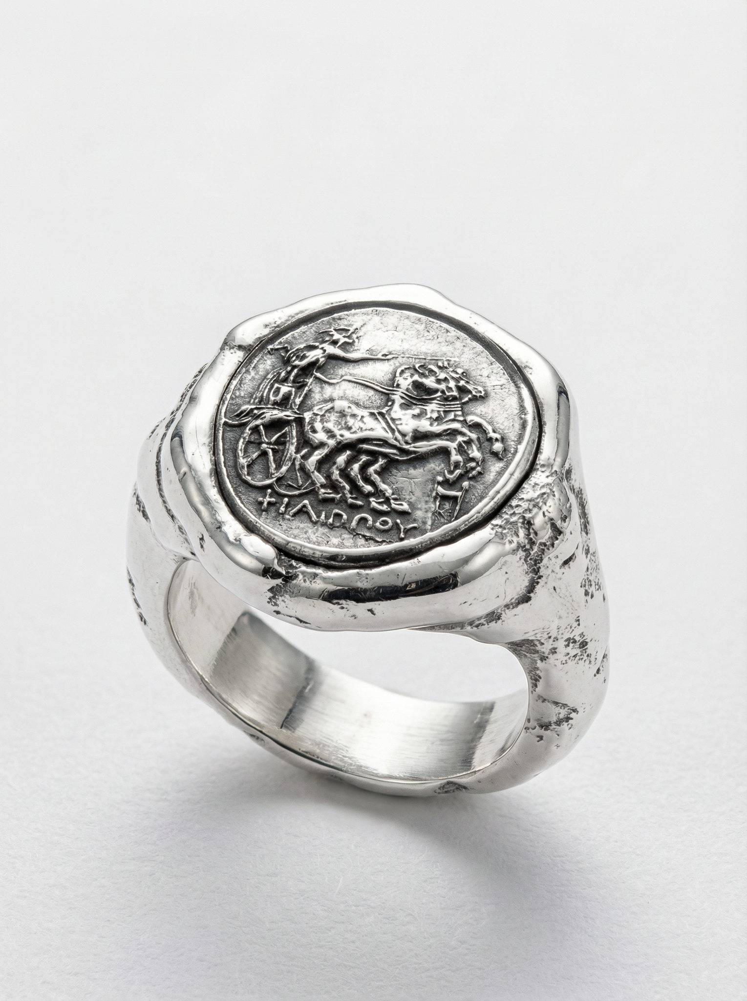 Sello inspiracion romana plata 925 para hombre Roberto Axpe