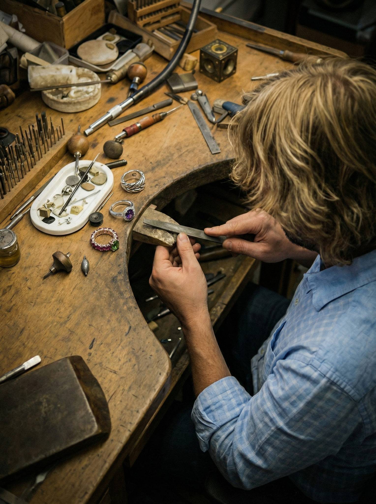 El taller de joyas Roberto Axpe