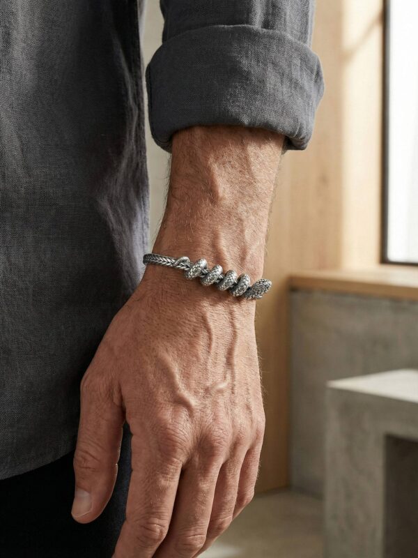 PULSERA SERPIENTE TRENZADA de Roberto Axpe