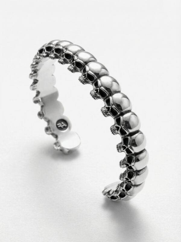 pulsera-calaveras-plata-vista-perspectiva
