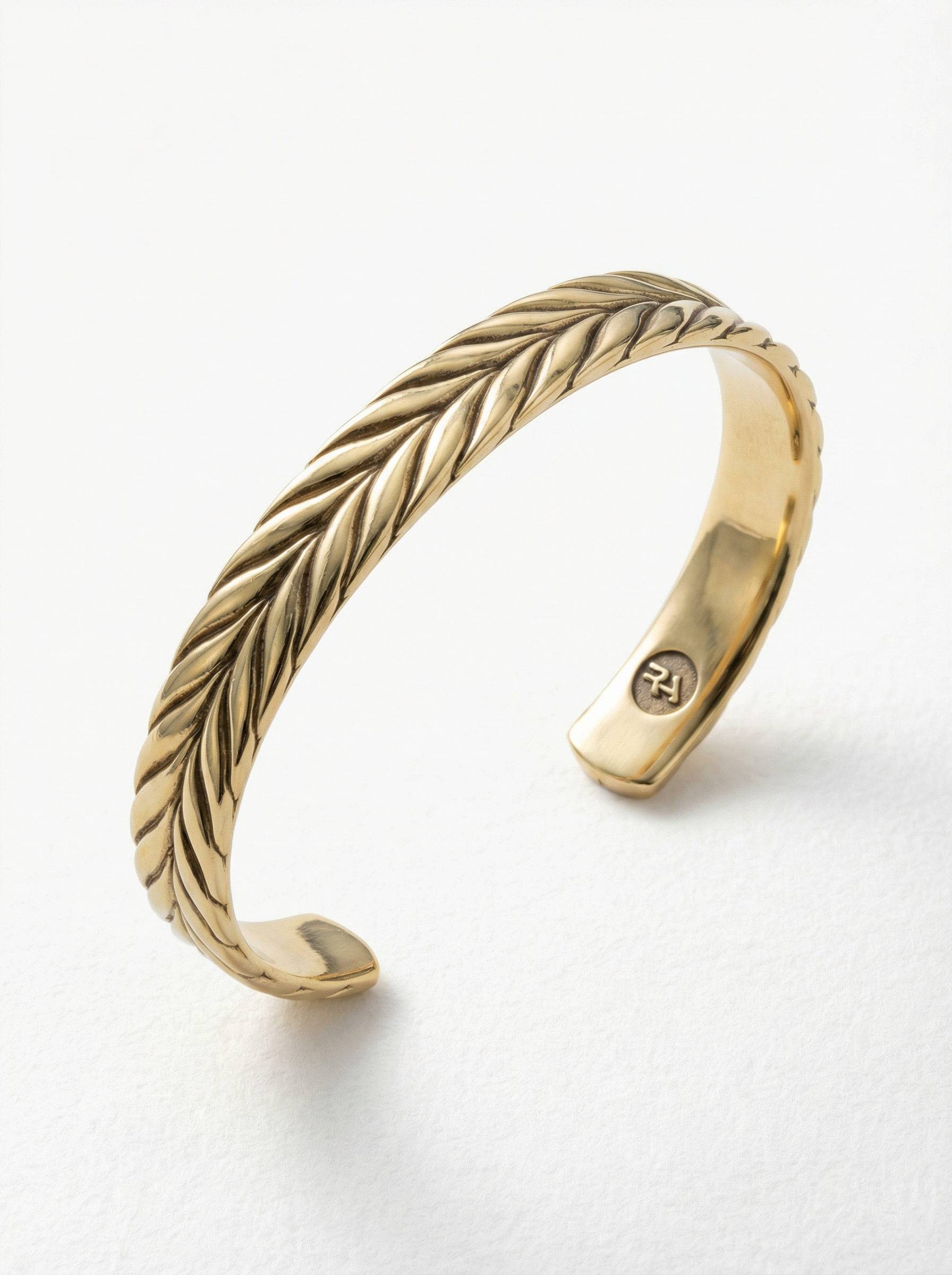 pulsera- espiga-plata-chapada-oro-vista-perspectiva-1