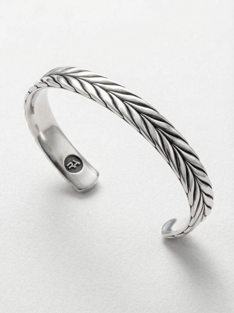 pulsera- espiga-plata-vista-perspectiva-1