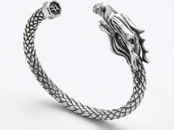pulsera-rigida-dragon-plata-vista-perspectiva-1