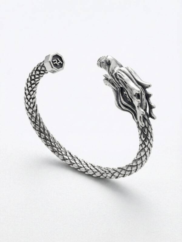 pulsera-rigida-dragon-plata-vista-perspectiva-1