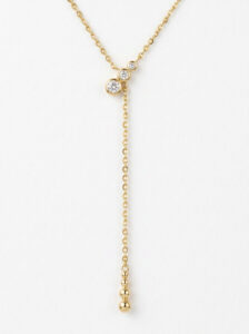 colgante corbata de oro amarillo con diamantes