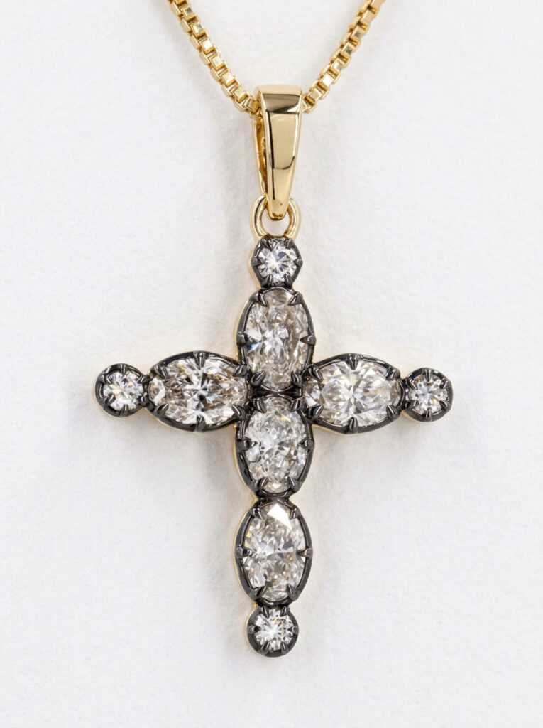 cruz de diamantes- vista frontal