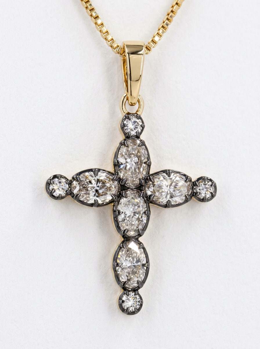 cruz de diamantes- vista frontal