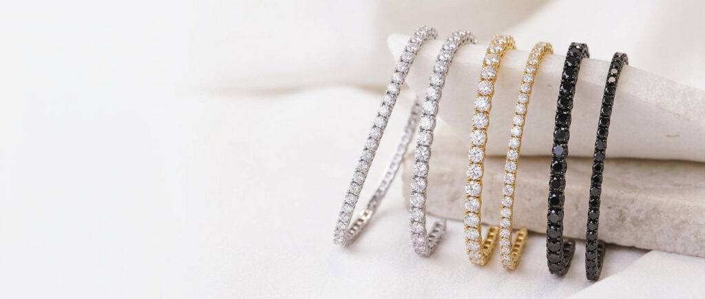 pulseras de oro con diamantes